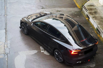 Kit de carrocería con diseño de fibra de carbono estilo Turbo Tesla Model 3 Highland RWD y AWD 2024-UP