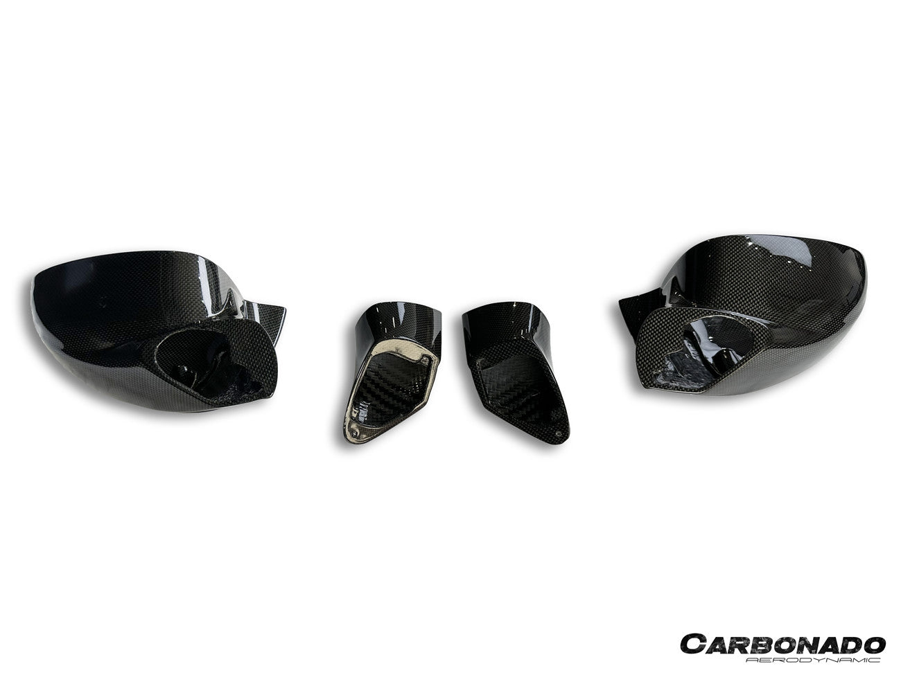 Carbonado MSY Style Autoclave Carbon Fiber Mirror Housing Replacement | 2019-2024 Ferrari F8