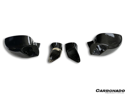 Carbonado MSY Style Autoclave Carbon Fiber Mirror Housing Replacement | 2019-2024 Ferrari F8