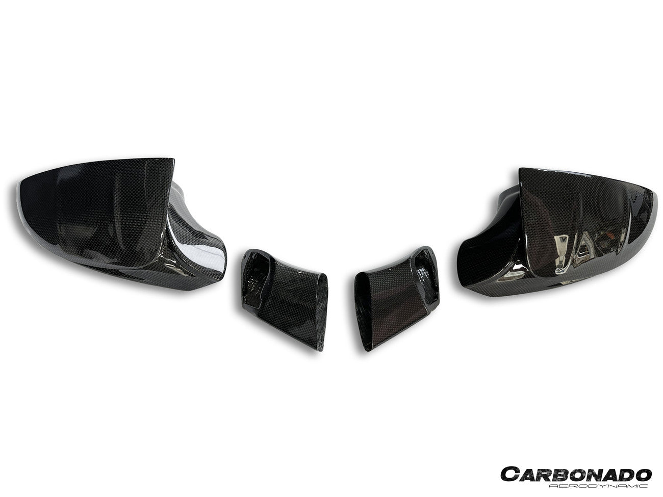 Carbonado MSY Style Autoclave Carbon Fiber Mirror Housing Replacement | 2019-2024 Ferrari F8