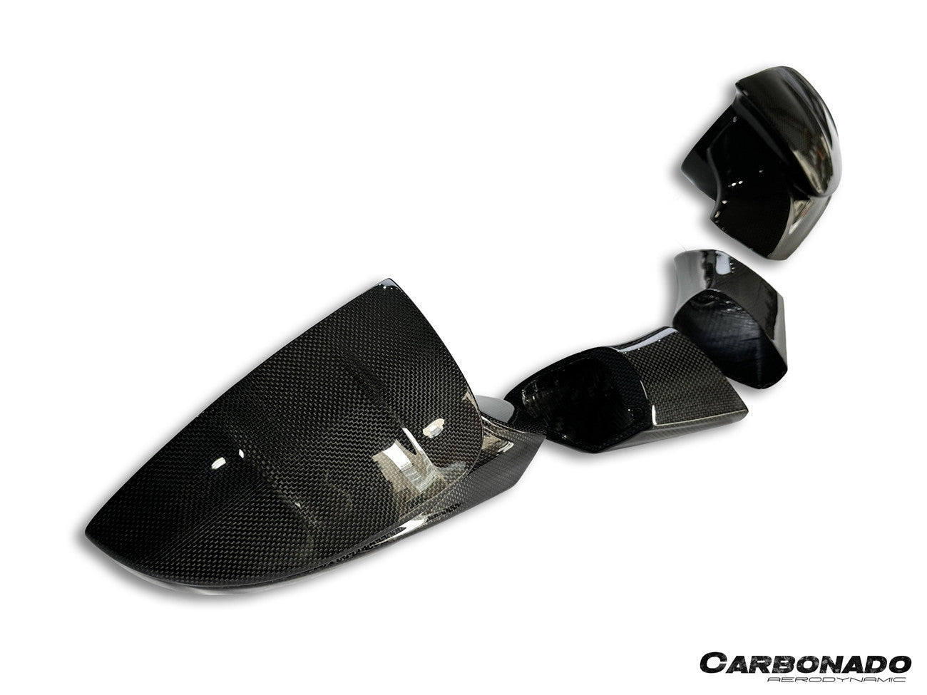 Carbonado MSY Style Autoclave Carbon Fiber Mirror Housing Replacement | 2019-2024 Ferrari F8