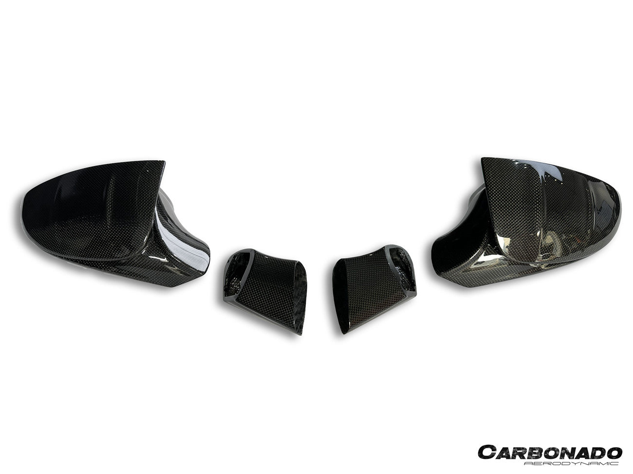 Carbonado MSY Style Autoclave Carbon Fiber Mirror Housing Replacement | 2019-2024 Ferrari F8