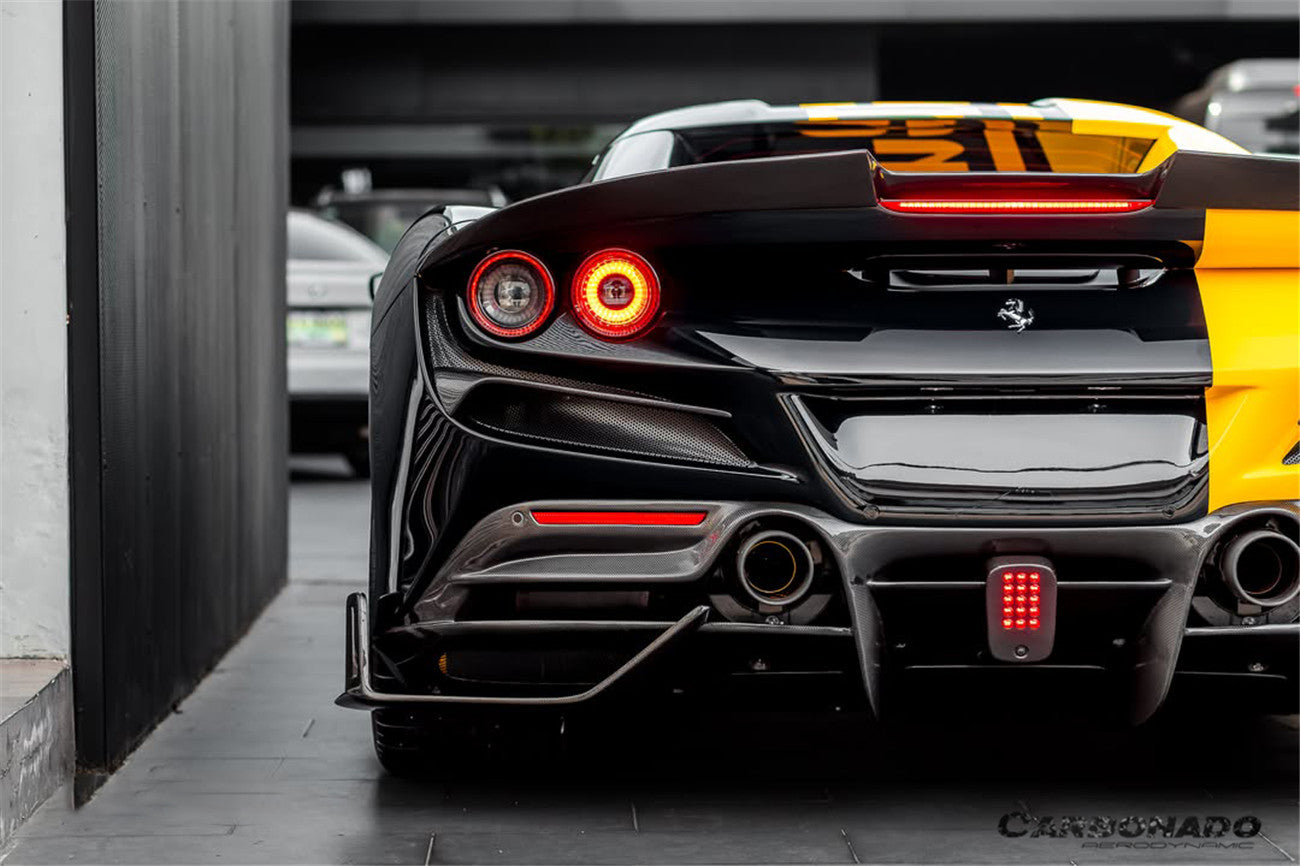 Carbonado MSY Style Autoclave Carbon Fiber Rear Diffuser | 2019-2024 Ferrari F8