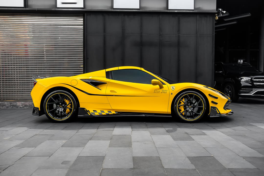 Carbonado MSY Style Autoclave Carbon Fiber Side Skirts | 2019-2024 Ferrari F8