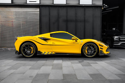 Carbonado MSY Style Autoclave Carbon Fiber Side Skirts | 2019-2024 Ferrari F8