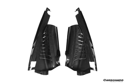 Carbonado 2015-2023 Ferrari 488 GTB Pista  F8 Dry Carbon Fiber Engine Bay Panels With Heat Protection
