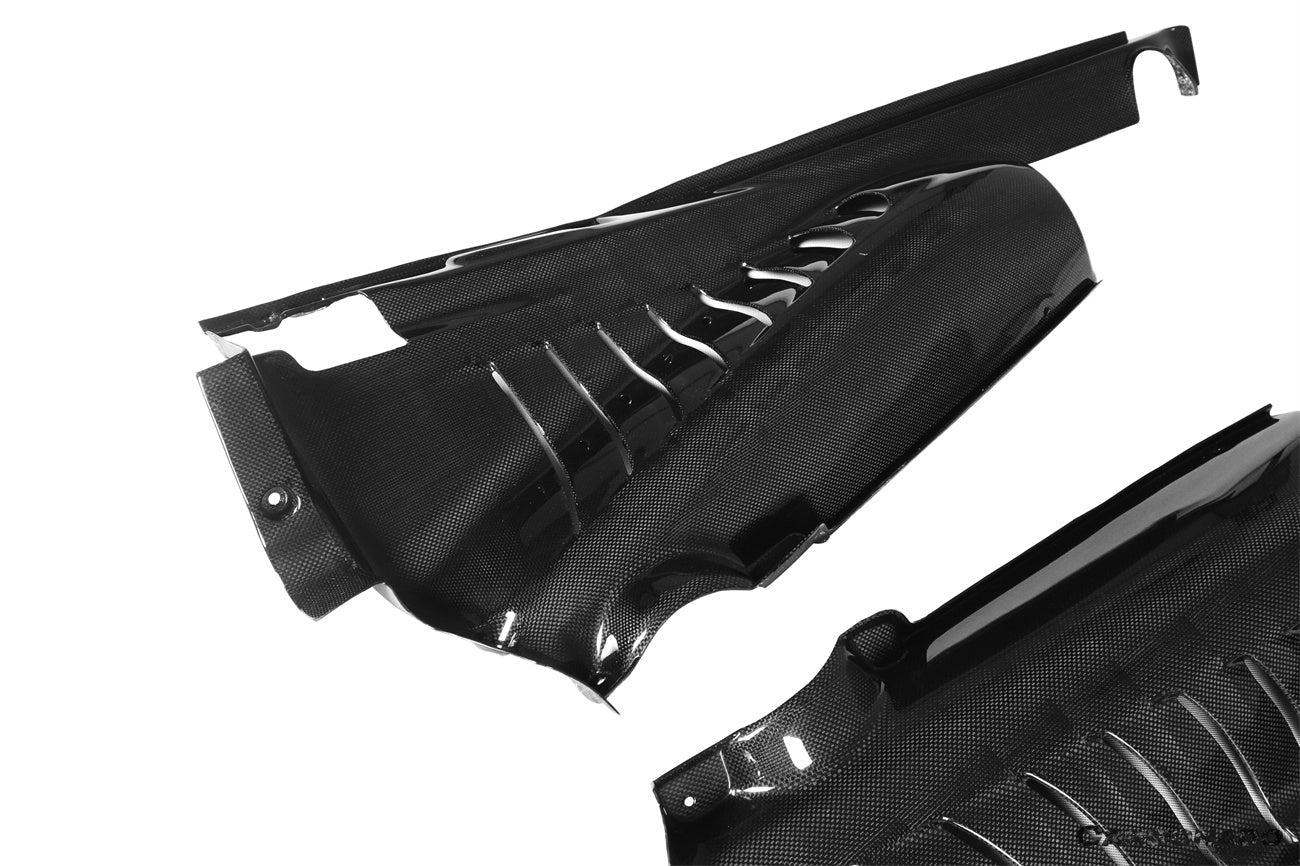 Carbonado 2015-2023 Ferrari 488 GTB Pista  F8 Dry Carbon Fiber Engine Bay Panels With Heat Protection