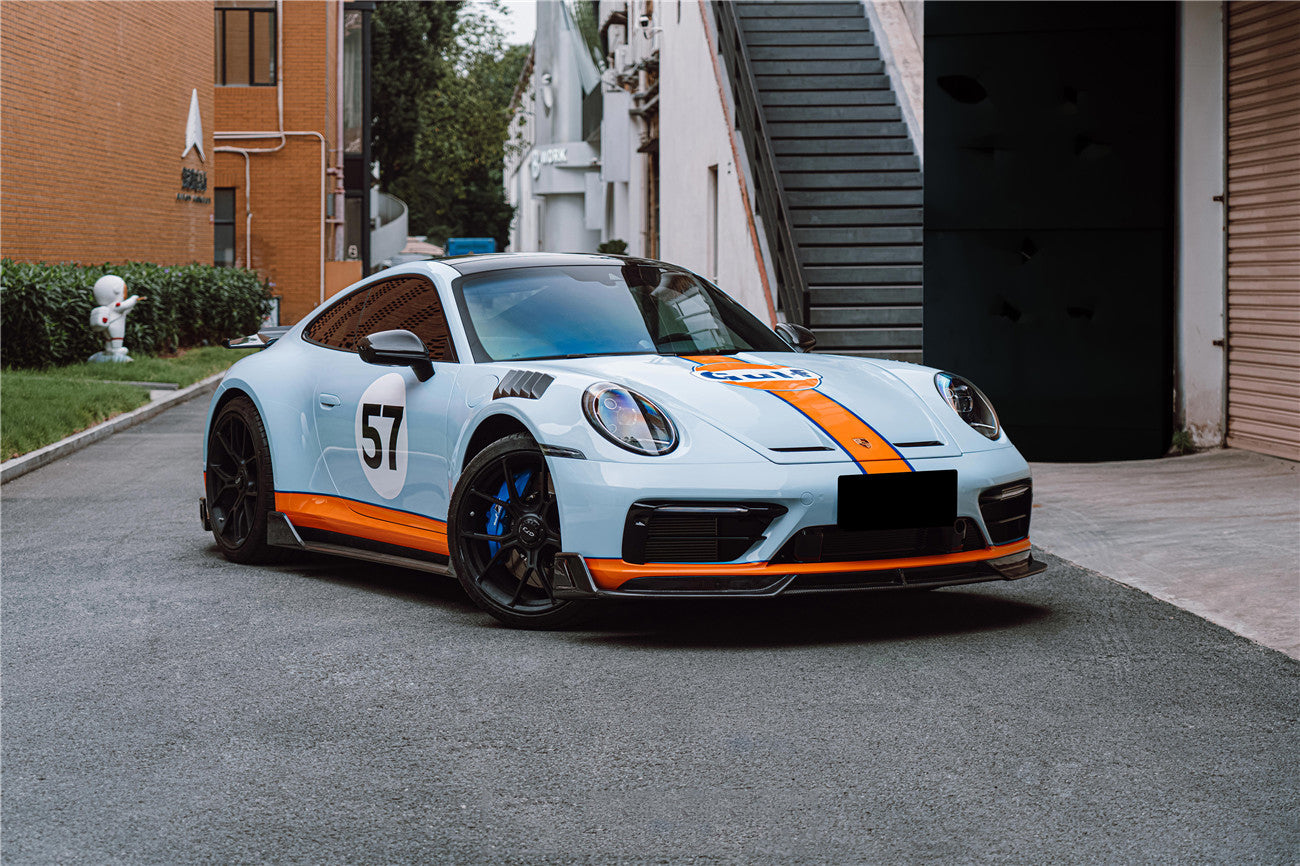 Carcasa de espejo de fibra de carbono autoclave estilo Porsche 911 992 Carrera Taycan Carbonado 2019-2024 | 4, S, 4S, GTS, Turbo, Turbo S, GT3, GT3 RS
