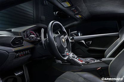 Carbonado 2015-2019 Lamborghini Huracan LP610  LP580  EVO OEM Style Autoclave Carbon Fiber Center Console Border Trim