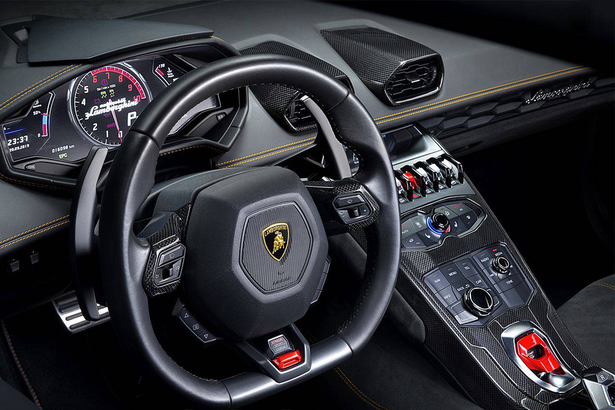 Carbonado 2015-2019 Lamborghini Huracan LP610  LP580  EVO OEM Style Autoclave Carbon Fiber Center Console Border Trim