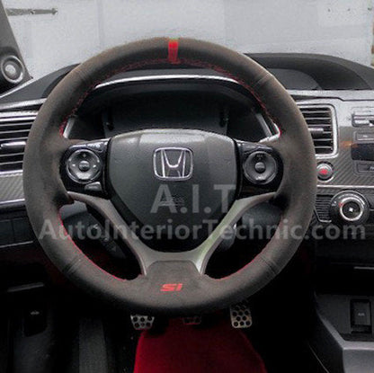 Auto Interior Technic Steering Wheel Wrap (2012-2015 Honda Civic Si)
