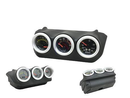 OZ Gauge Pods Jeep Wrangler Center Dash Triple Gauge Pod