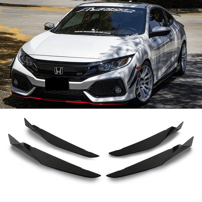 Aeroflow Dynamics V2 Canards (2017-2021 Honda Civic Hatchback, Si Coupe, Si Sedan)