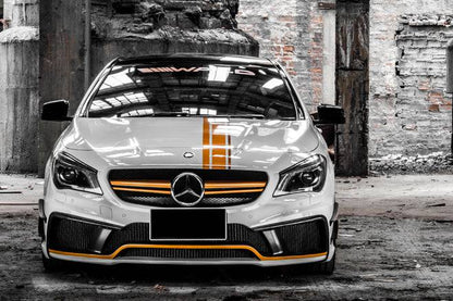 Parachoques delantero estilo WD con LED para Mercedes Benz W117 CLA Class Carbonado 2013-2016