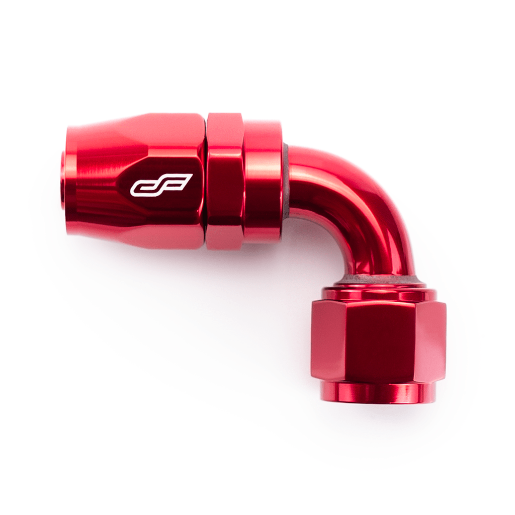 ColorFittings -04 AN 90 Degree Female Aluminum Hose End Fitting