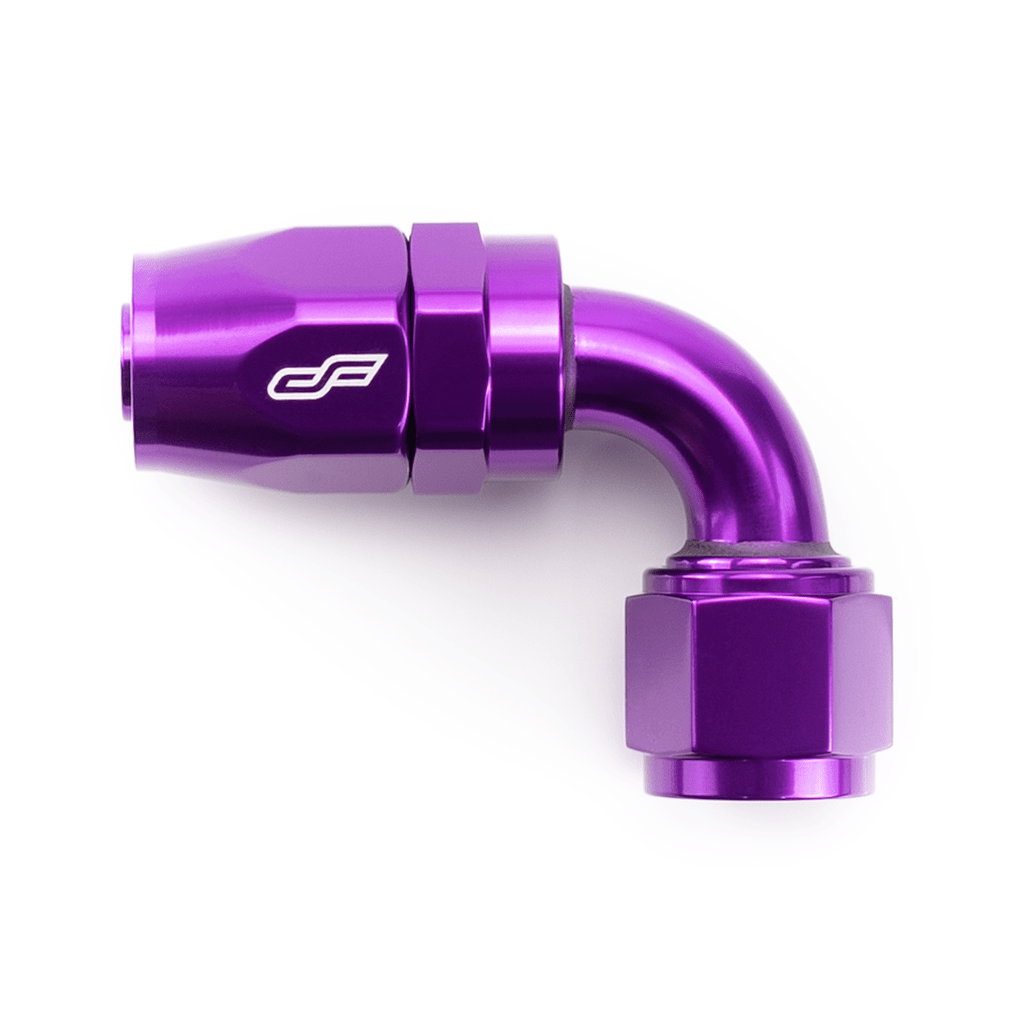 ColorFittings -04 AN 90 Degree Female Aluminum Hose End Fitting