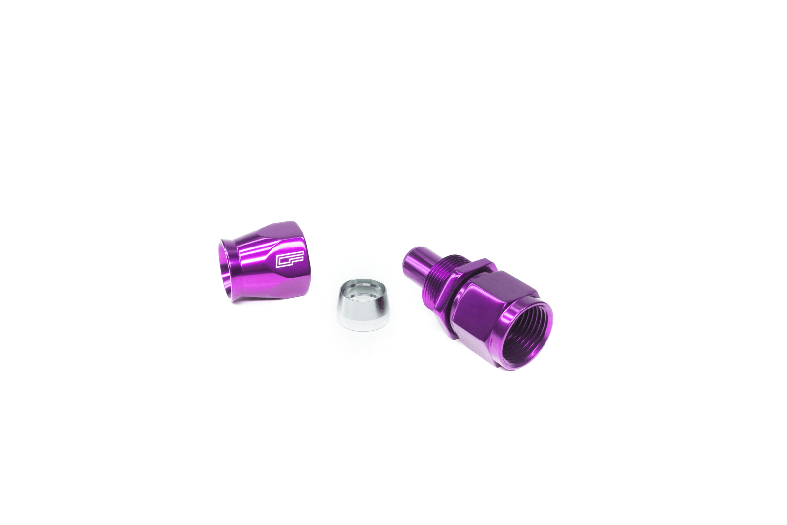 ColorFittings -04 Straight Female Aluminum Hose End (PTFE)