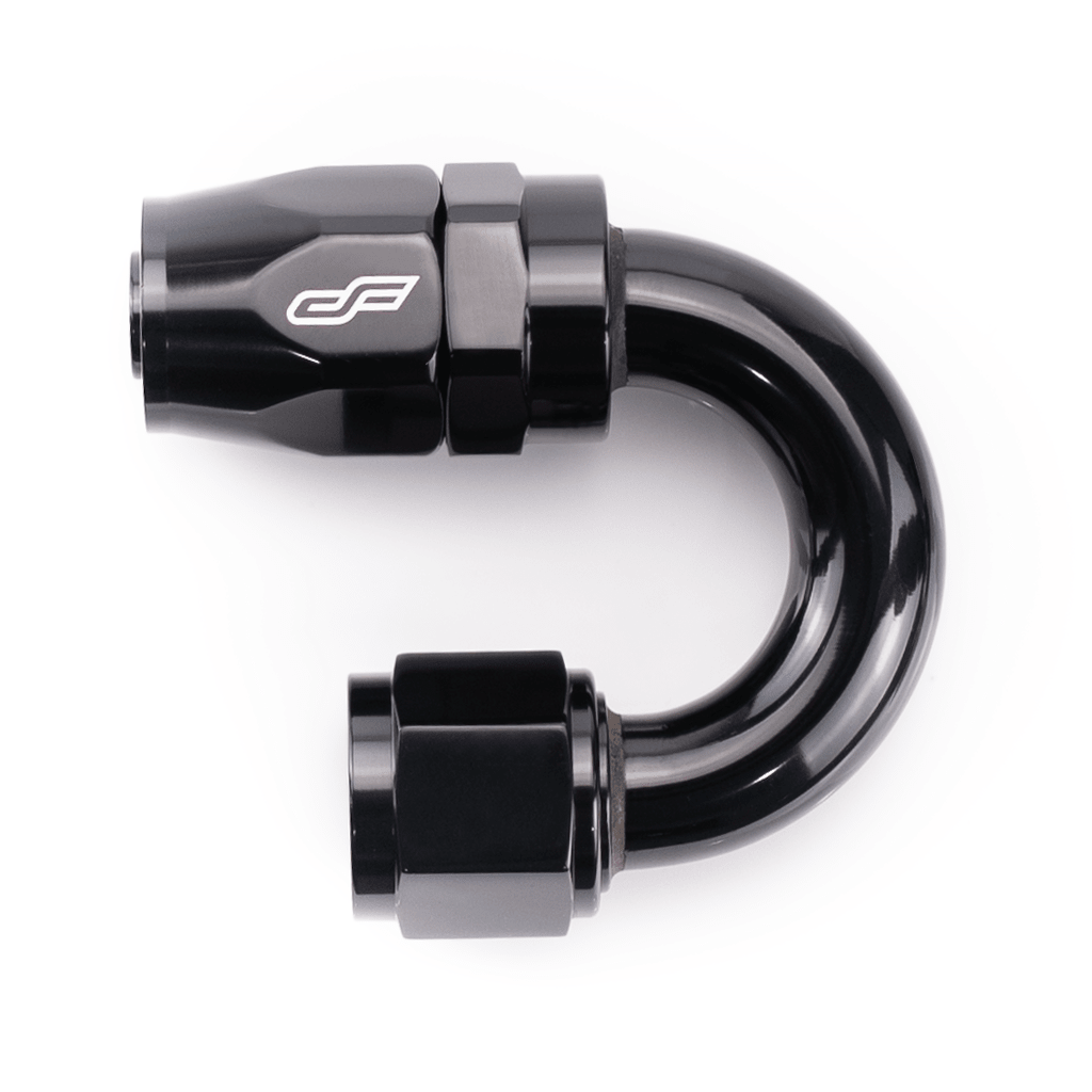 ColorFittings -06 AN 180 Degree Female Aluminum Hose End Fitting