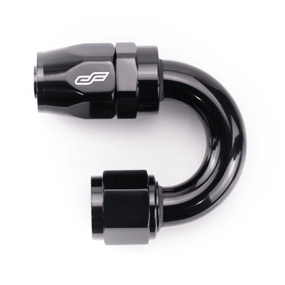 ColorFittings -06 AN 180 Degree Female Aluminum Hose End Fitting