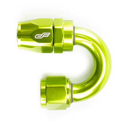 ColorFittings -06 AN 180 Degree Female Aluminum Hose End Fitting