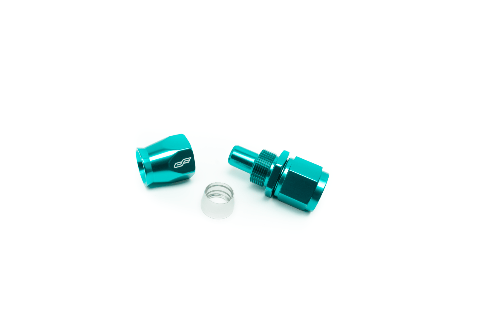 ColorFittings -06 AN Straight Female Aluminum Hose End (PTFE)
