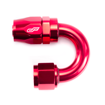 ColorFittings -08 AN 180 Degree Female Aluminum Hose End Fitting