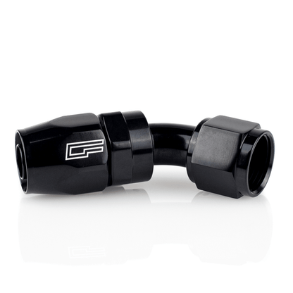 ColorFittings -08 AN 45 Degree Female Aluminum Hose End (PTFE)