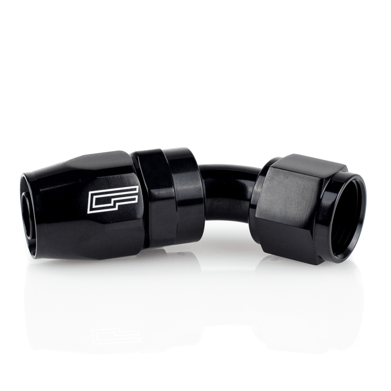 ColorFittings -08 AN 45 Degree Female Aluminum Hose End (PTFE)