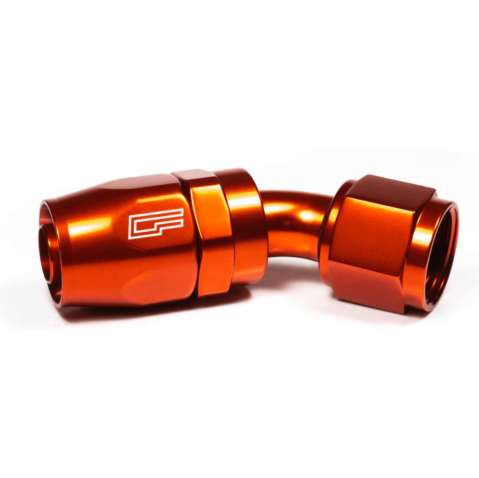 ColorFittings -08 AN 45 Degree Female Aluminum Hose End (PTFE)