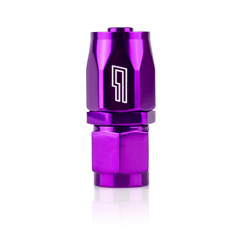 ColorFittings -08 AN Straight Female Aluminum Hose End (PTFE)