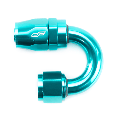 ColorFittings -10 AN 180 Degree Female Aluminum Hose End Fitting