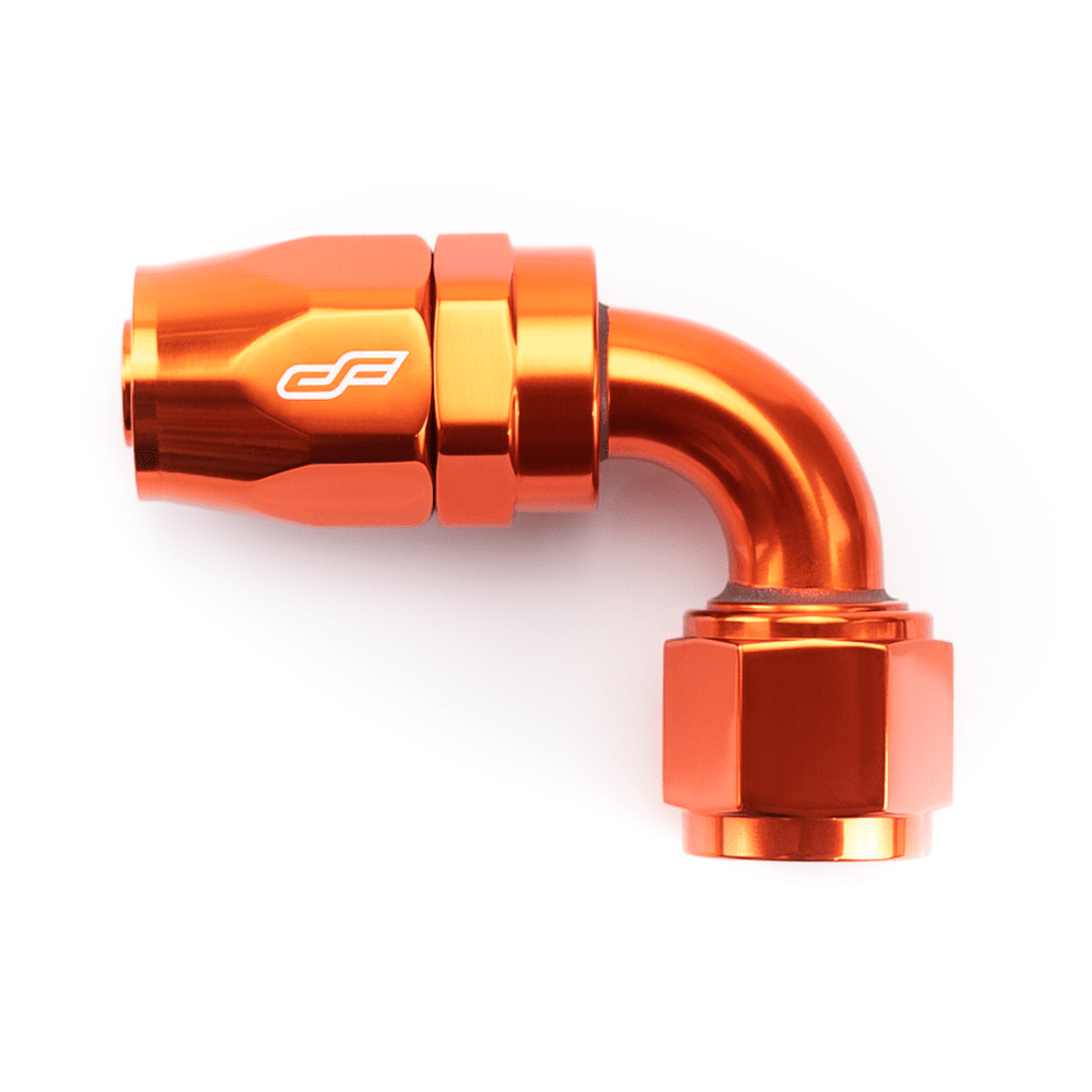 ColorFittings -10 AN 90 Degree Female Aluminum Hose End Fitting