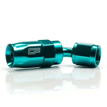 ColorFittings -12 AN 45 Degree Female Aluminum Hose End (PTFE)