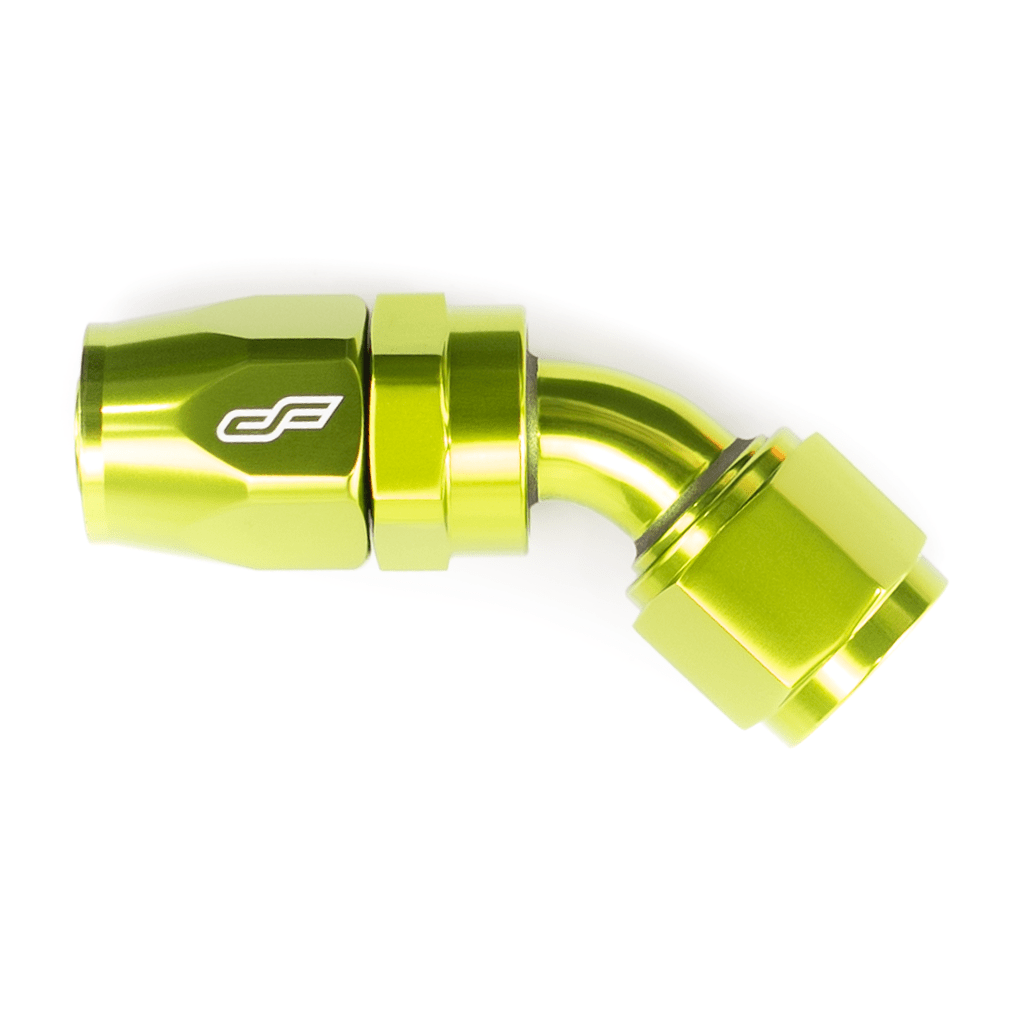 ColorFittings -20 AN 45 Degree Female Aluminum Hose End Fitting