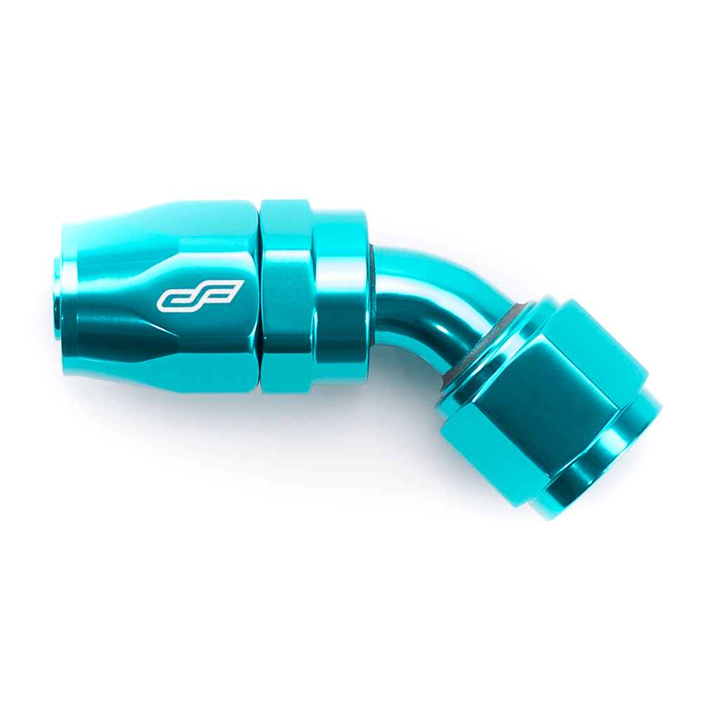 ColorFittings -20 AN 45 Degree Female Aluminum Hose End Fitting