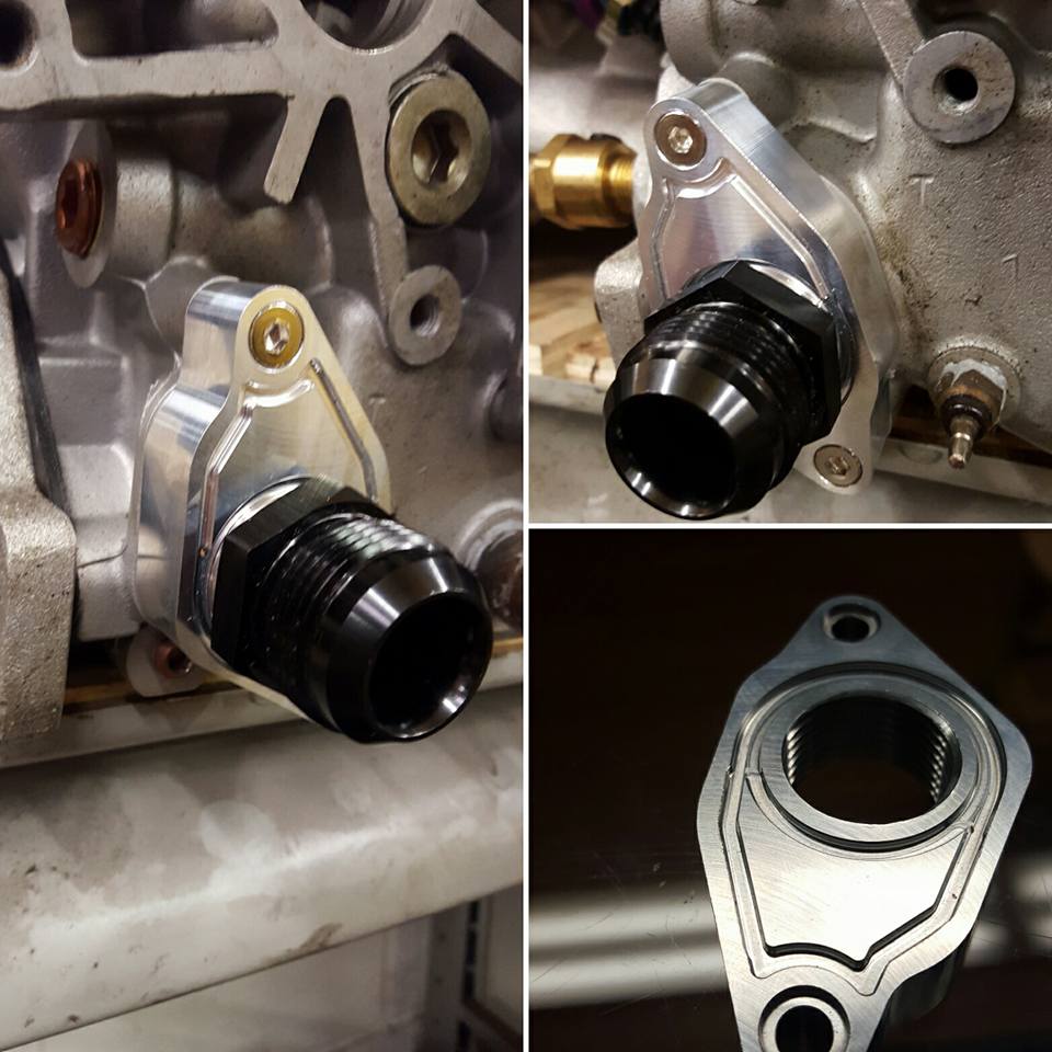 ColorFittings Honda 1.6L GSR Water Neck to 12AN ORB Female Fitting - 1