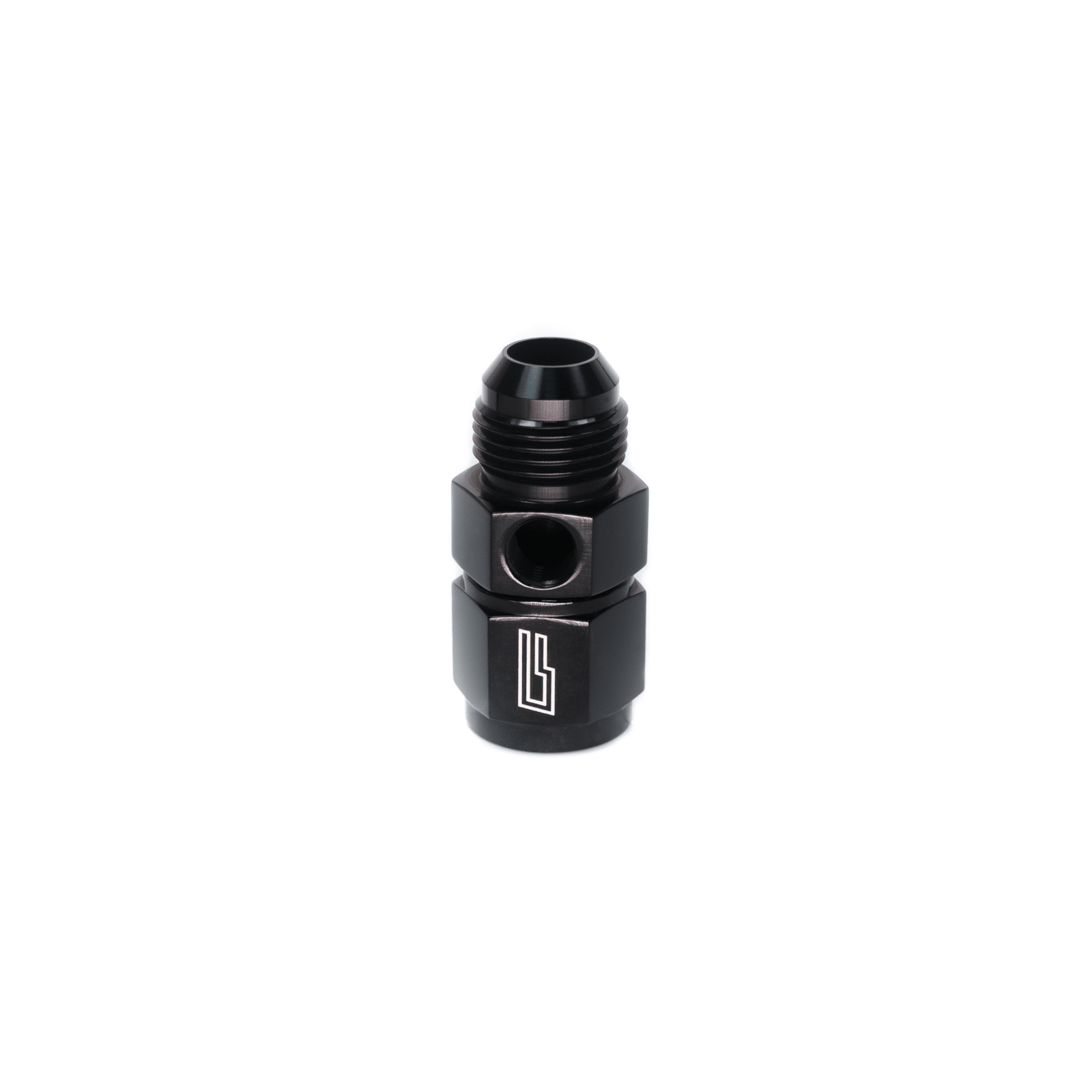 ColorFittings Pressure Gauge Adapter, 10AN to 10AN w/ 1/8" port