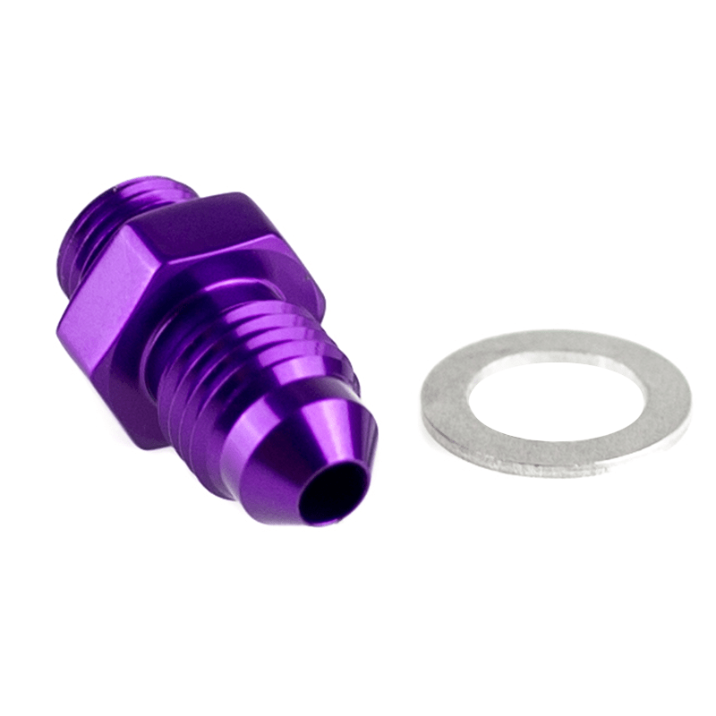 ColorFittings TiAL/Wastegate/BOV 'shorty' to 4AN Flare Fitting
