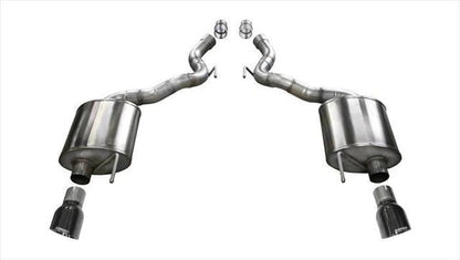 Corsa Sport 2.75" Axle - Back Exhaust (15 - 17 Ford Mustang GT) - CORSA Performance