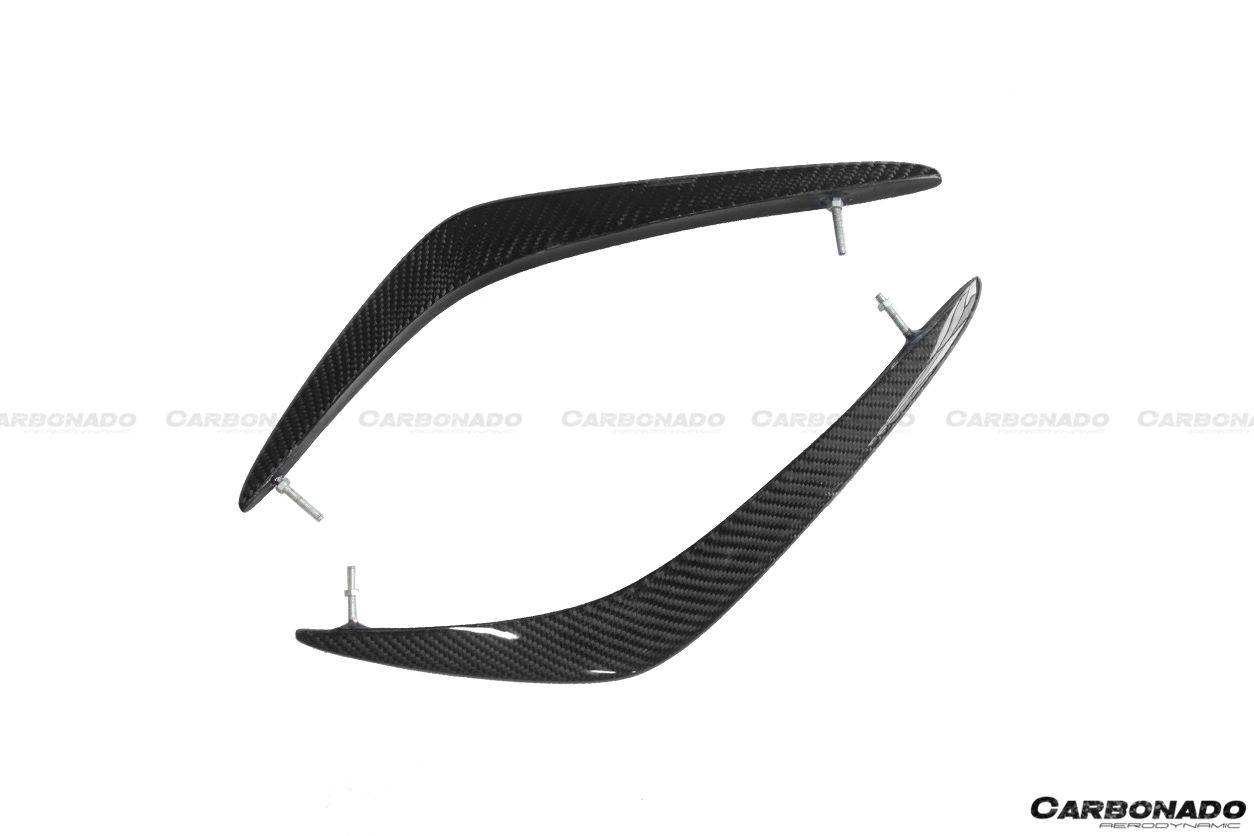 Carbonado 2008-2011 Nissan GTR R35 CBA Carbon Fiber Front Canards