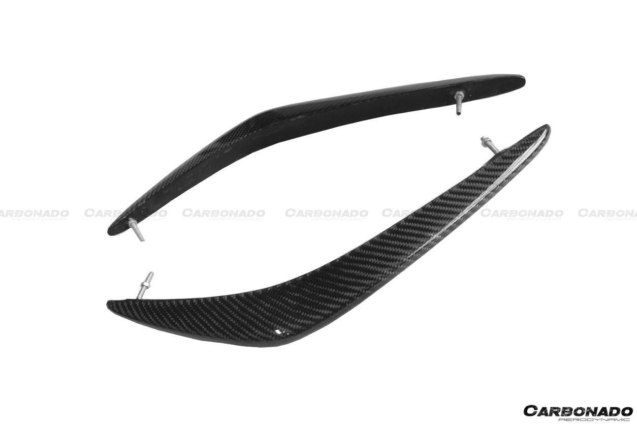 Carbonado 2008-2011 Nissan GTR R35 CBA Carbon Fiber Front Canards