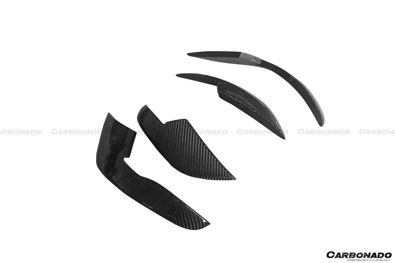 Carbonado 2013-2018 Audi RS6 C7 Avant BS Style Front Bumper Canards