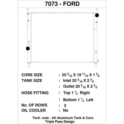 CSF Aluminum Racing Radiator (15+ Ford Mustang) - CSF