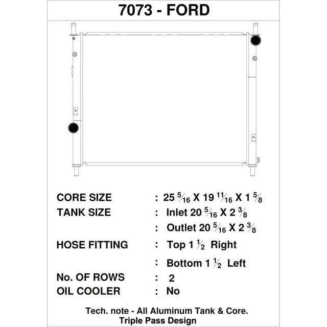 CSF Aluminum Racing Radiator (15+ Ford Mustang) - CSF