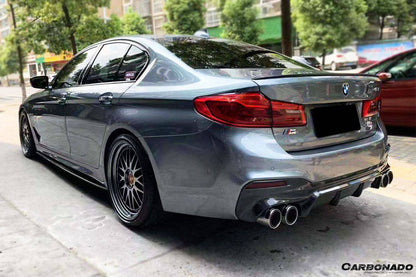 Carbonado 2017-2019 BMW 5 Series G30 G38 M-TECH ECC Style Carbon Fiber Rear Lip