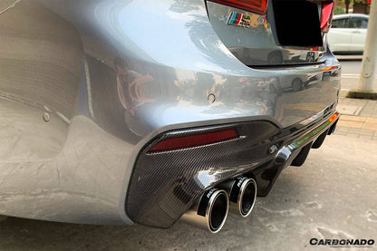 Carbonado 2017-2019 BMW 5 Series G30 G38 M-TECH ECC Style Carbon Fiber Rear Lip