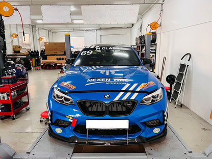 Divisor de viento delantero de fibra de carbono APR (parachoques BMW F87 M2 CS)
