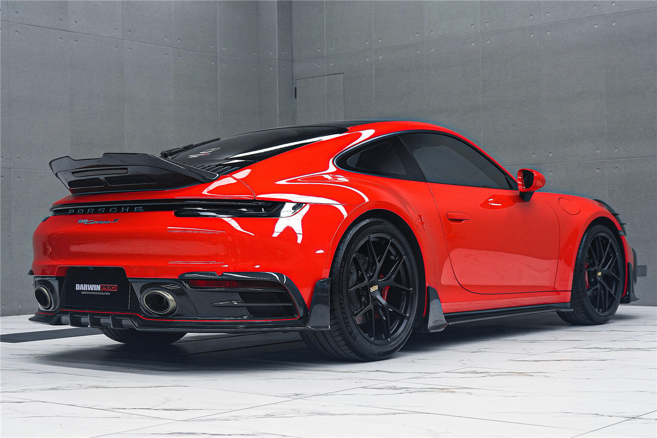 DarwinPRO Darwinpro 2019-2024 Porsche 911 992 Carrera Targa 4 4S Targa Cabriolet BKSSII Style Rear Lip