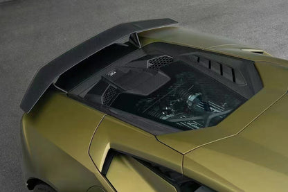 DarwinPRO 2015-2025 Lamborghini Huracan LP610 & LP580 & EVO Tecnica Style Dry Carbon Fiber Trunk Spoiler Wing