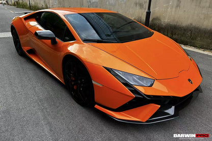 Parachoques delantero de fibra de carbono seco DarwinPRO 2015-2025 Lamborghini Huracan LP610, LP580 y EVO Convert Tecnica Style